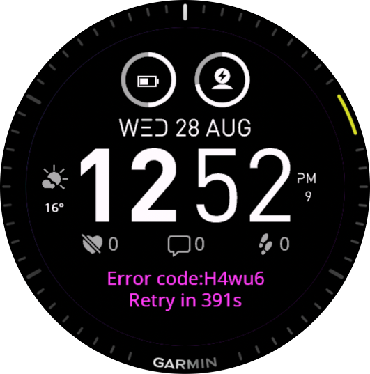 Error code